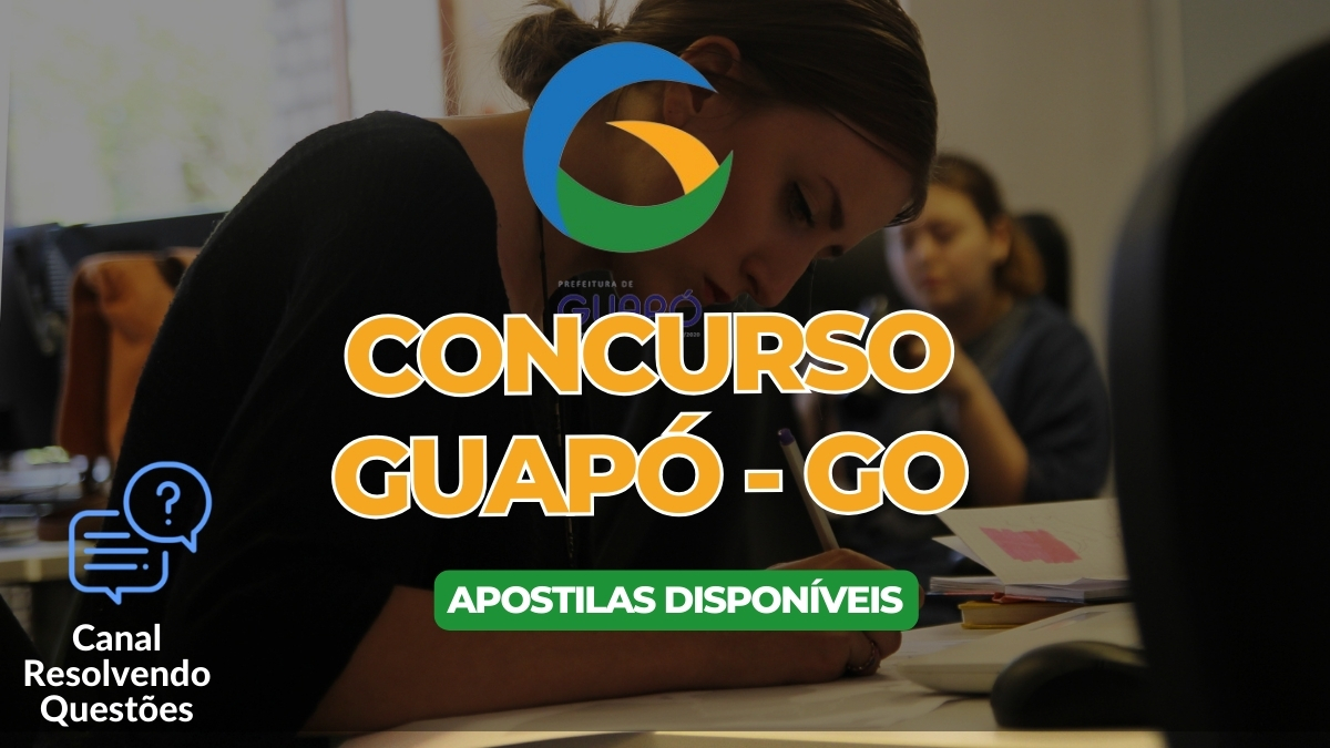 Concurso Guapó GO, Concurso Guapó, Apostilas Concurso Guapó