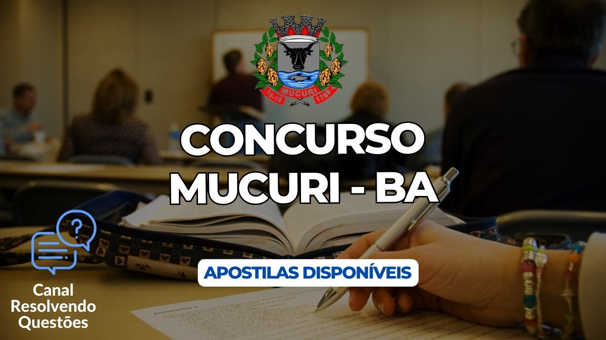 Concurso Mucuri, Concurso de Mucuri, Concurso Mucuri BA, Apostilas Concurso Mucuri